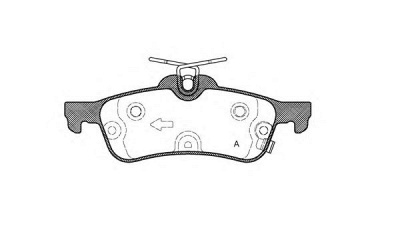 OPEN PARTS bpa086212 -  Комплект тормозных колодок, дисковый тормоз